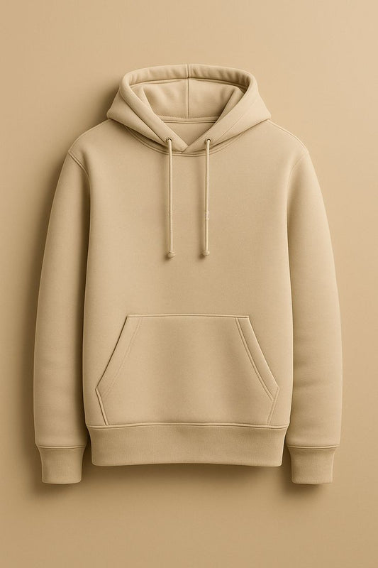 Beige Minimalist Hoodie