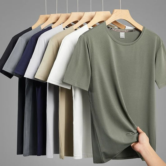 Men’s Classic Solid Color T-Shirts – Premium Cotton Comfort