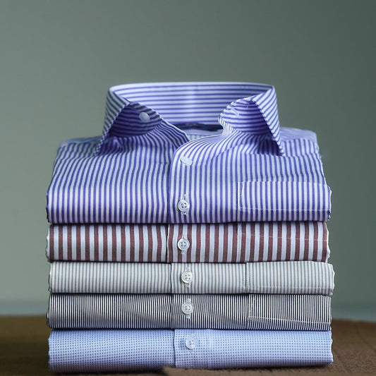 Men’s Classic Striped Formal Shirts – Premium Cotton Collection